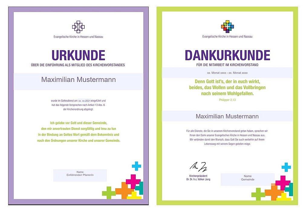 Die EKHN verleiht Urkunden an Menschen, die sich ehrenamtlich in Kirchengemeinden engagieren.