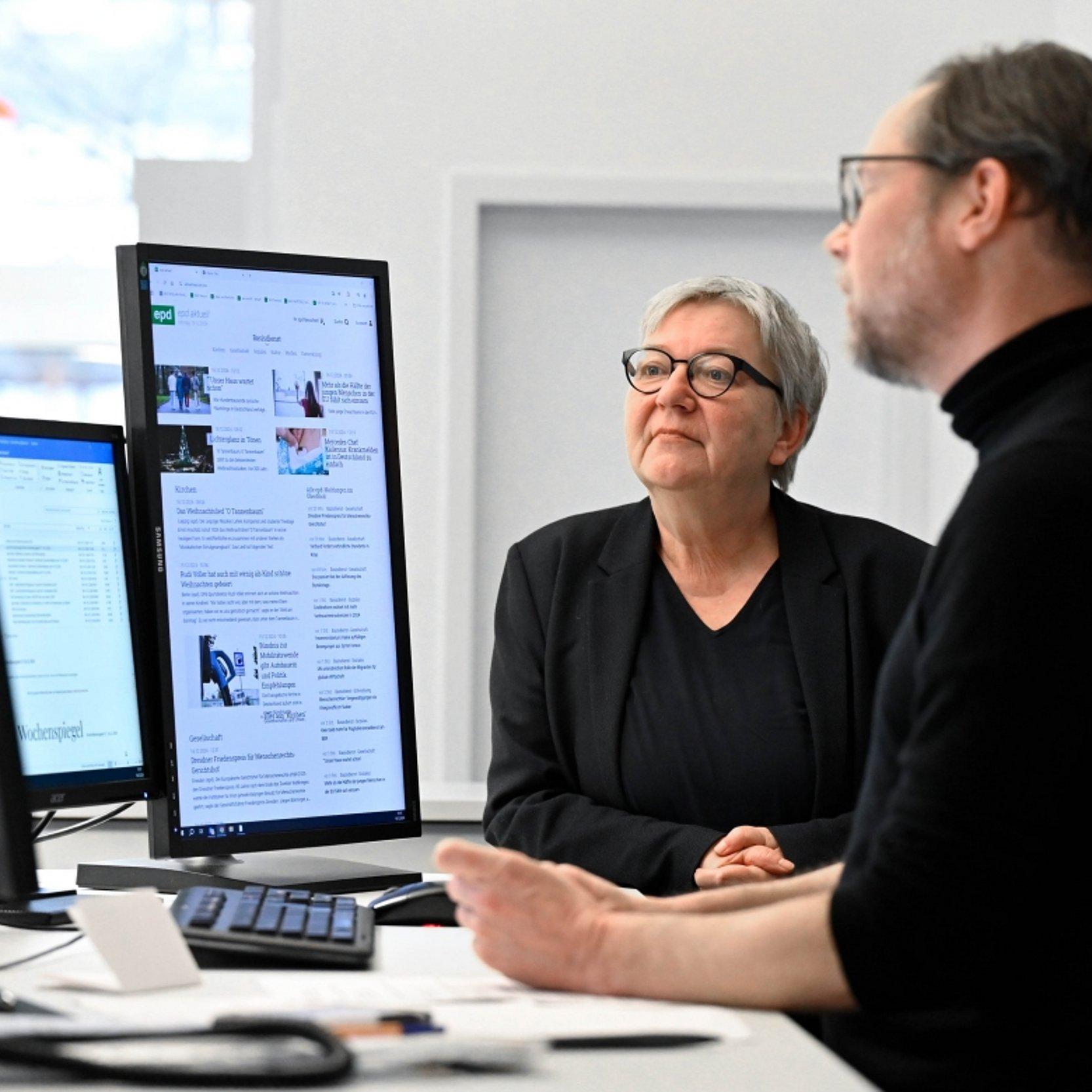 Portrait zusammen mit epd-Redakteur