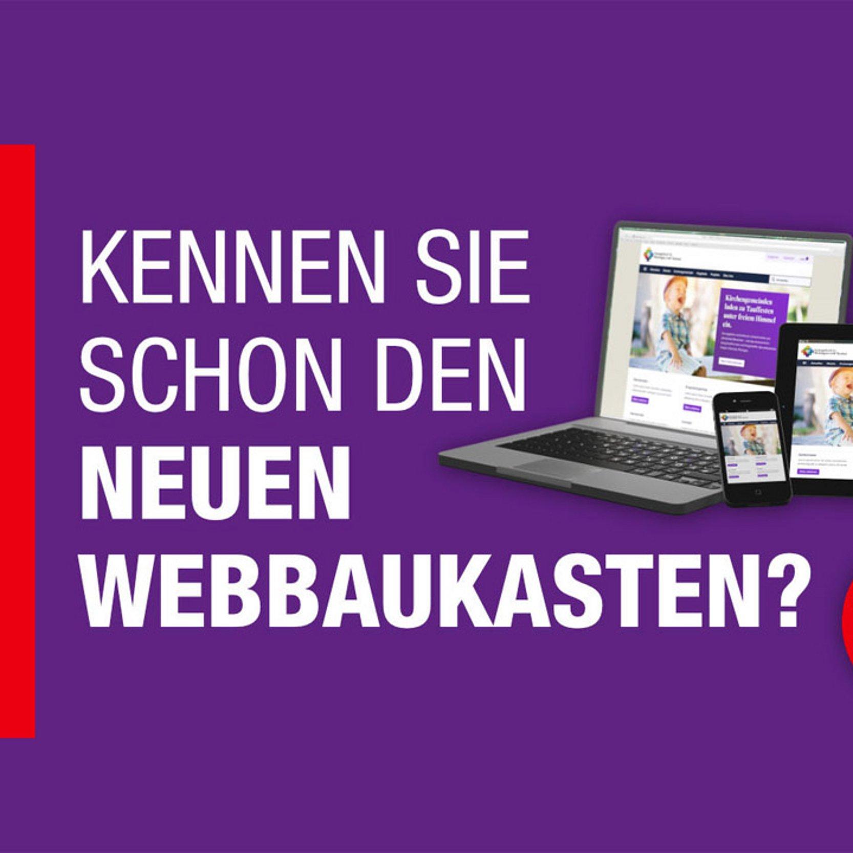 Werbung für den Webbaukasten