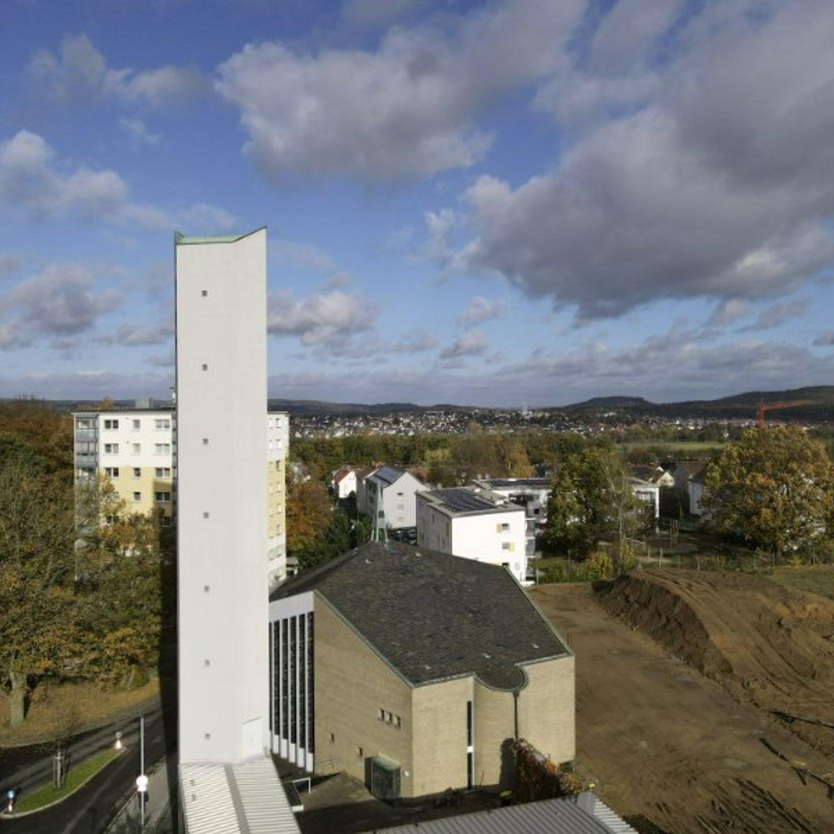 Kirche Luftaufnahme
