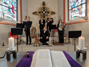 Das Ensemble FRECHBLECH in der Musikkirche