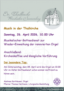 Plakat Orgeleinweihung