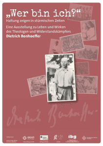 Titelmotiv der Bonhoeffer-Ausstellung