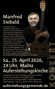 Flyer Manfred Siebald Konzert