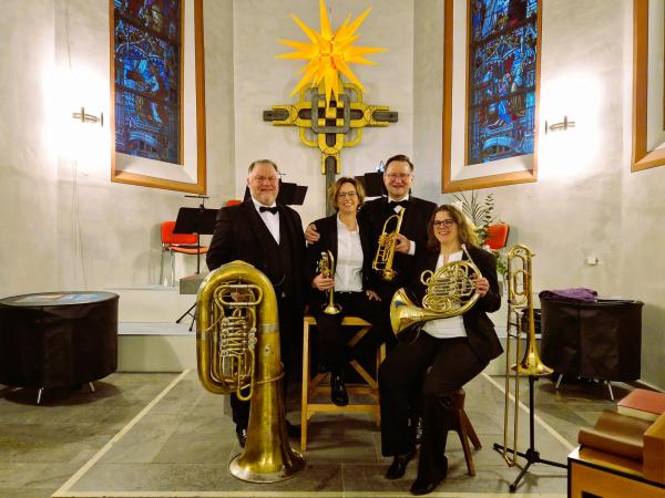 Das Ensemble FRECHBLECH in der Musikkirche
