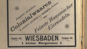 Werbung für Kolonialwaren