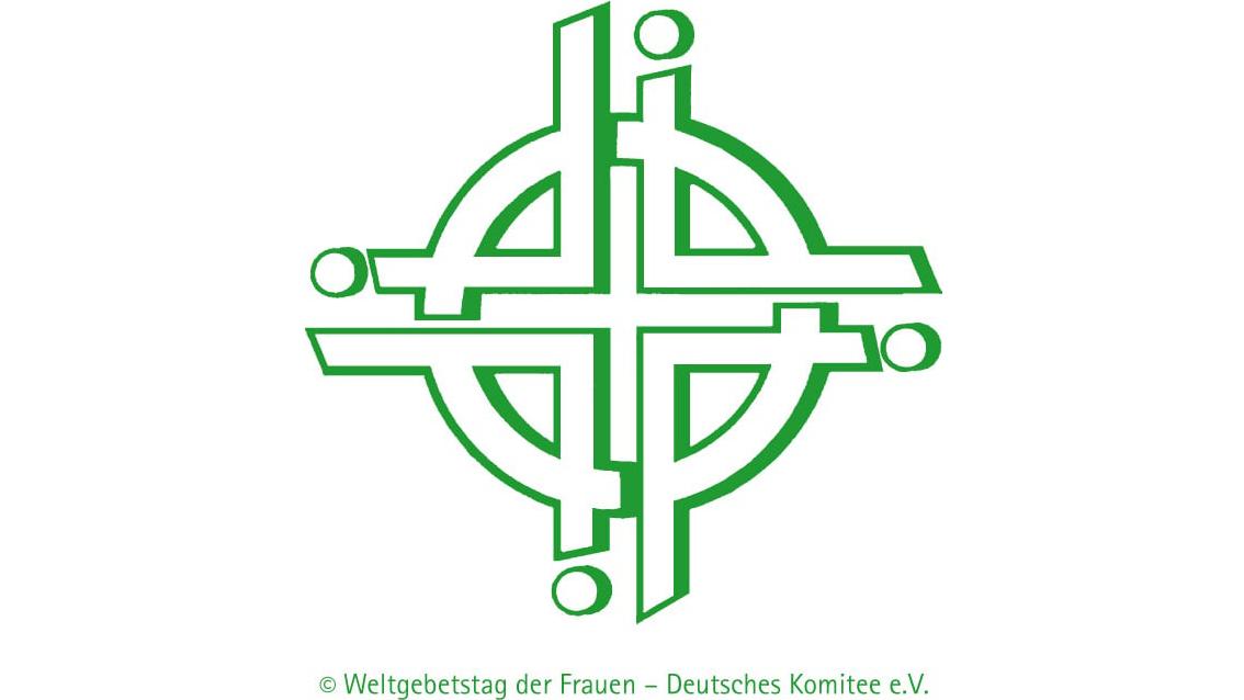 grünes Logo des Weltgebetstag der Frauen