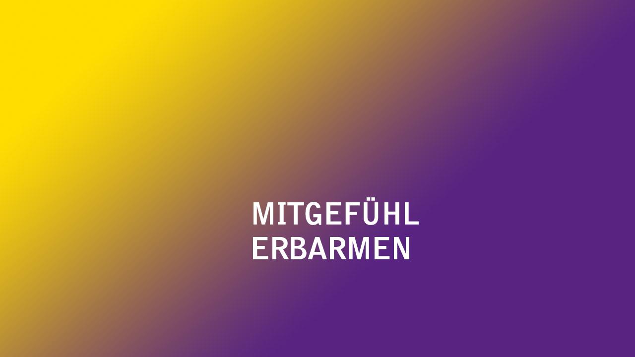 Mitgefühl zeigen Die Worte Mitgefühl, Erbarmen
