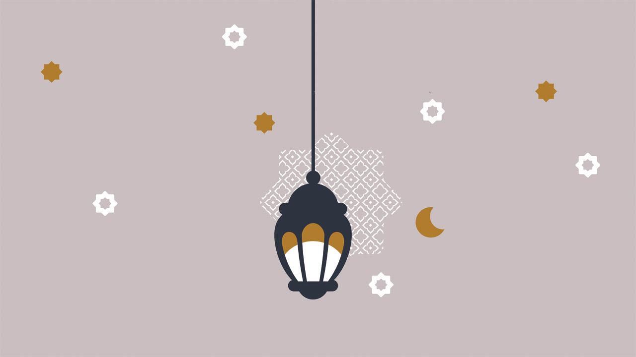 Ramadan Grafik einer Ramadanlaterne