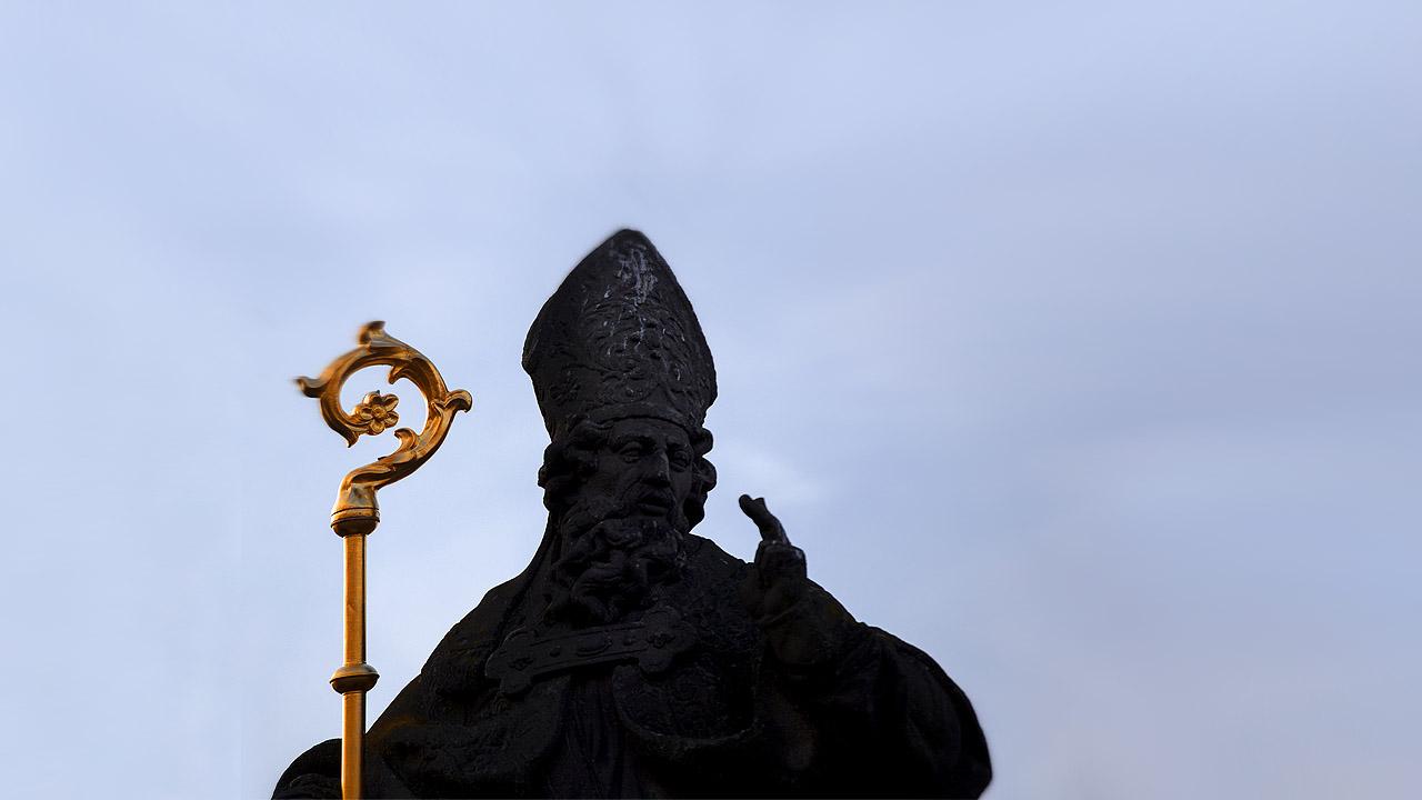 Papst Papst-Denkmal in Prag