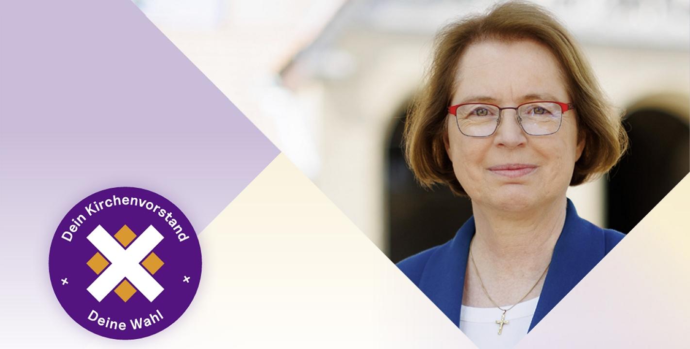 Portrait Scherf und Logo-Button zur Kirchenvorstandswahl