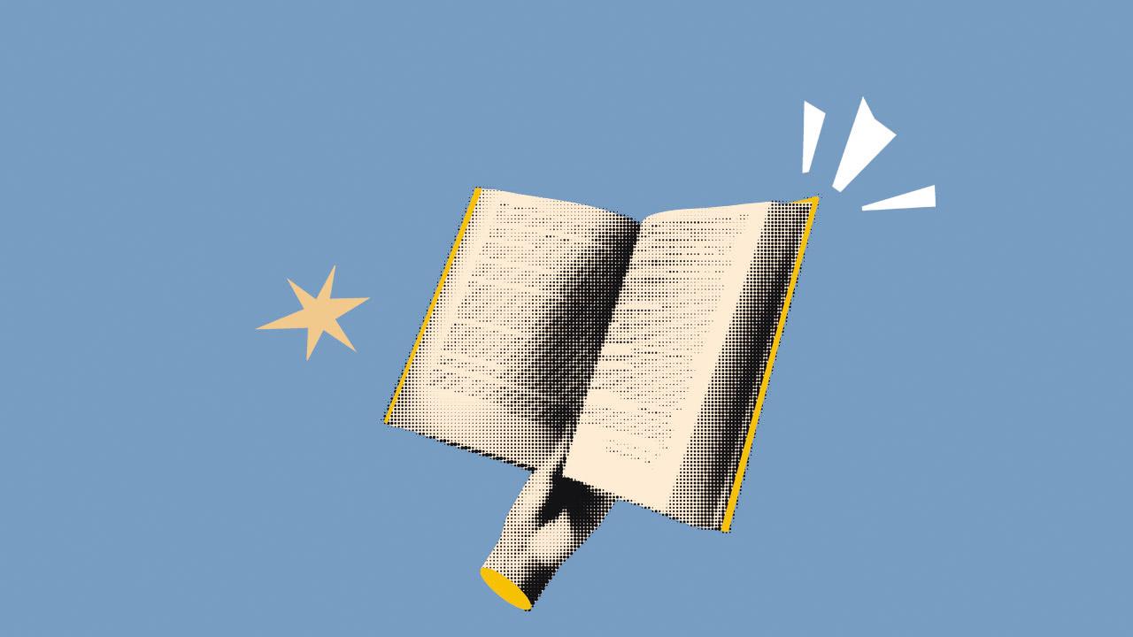 Bibel in gerechter Sprache Grafik mit aufgeschlagenem Buch