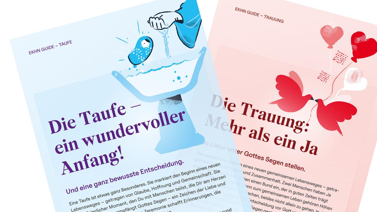 Kasualkarten Kasualkarten zur Taufe und Hochzeit