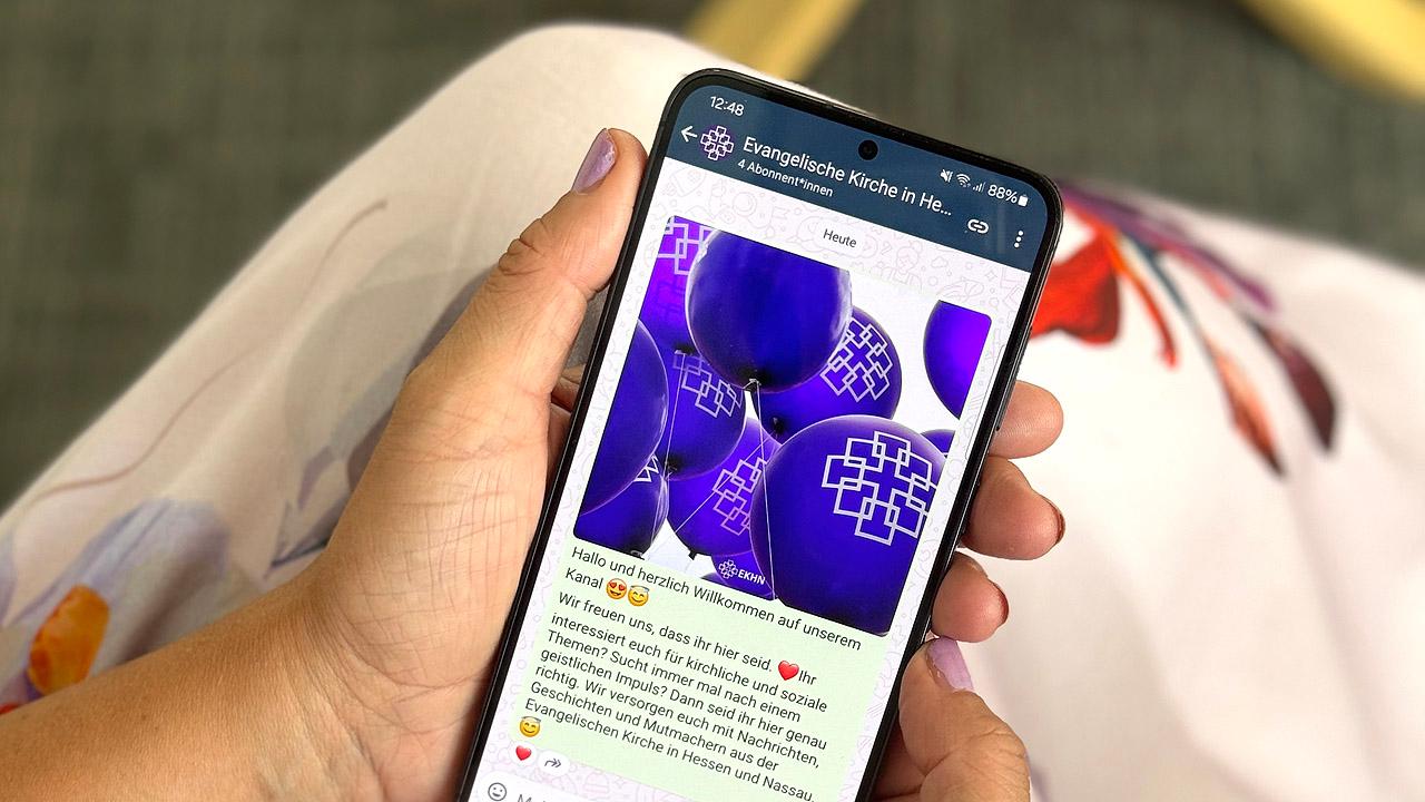 EKHN auf WhatsApp WhatsApp-Kanal der EKHN