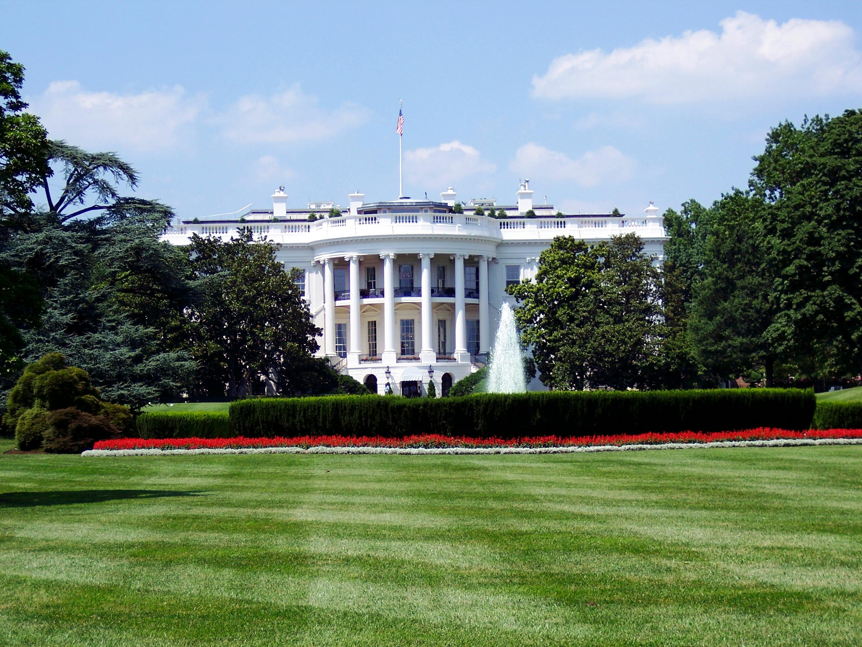Weißes Haus Außenansicht des Weißen Hauses in Washington