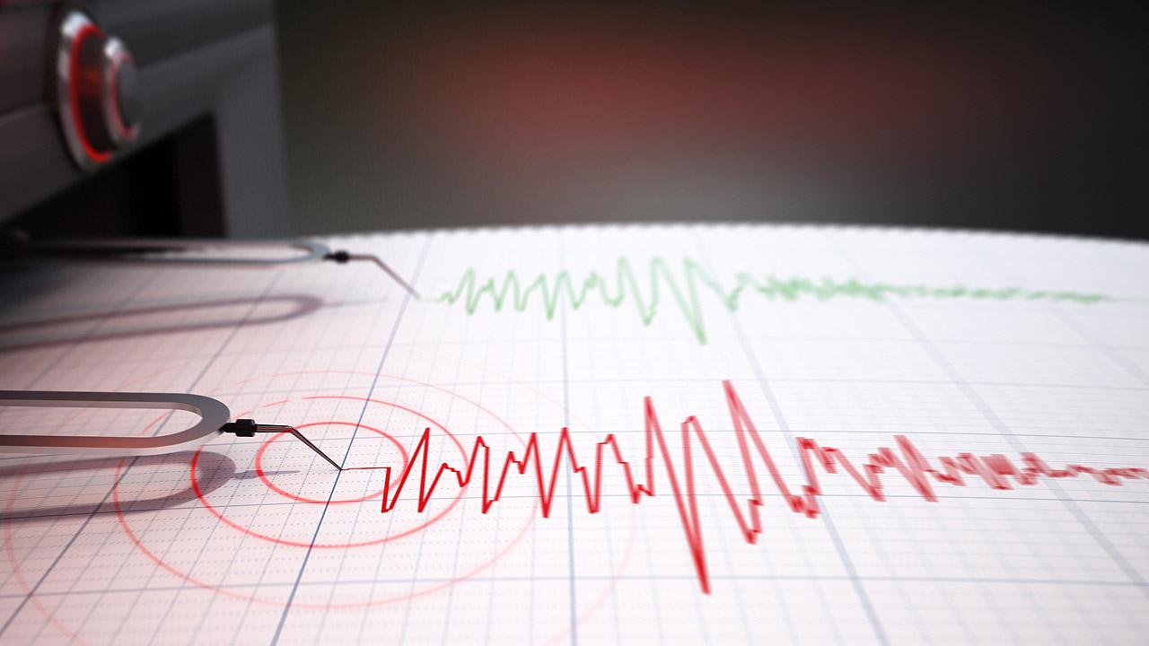 Ausschlag eines Seismographen