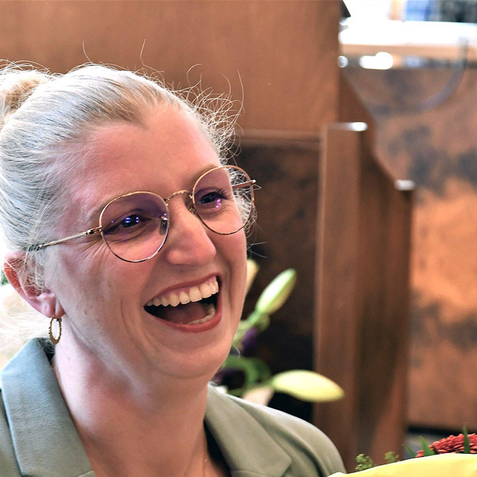Sonja Löytynoja Sonja Löytynoja freut sich