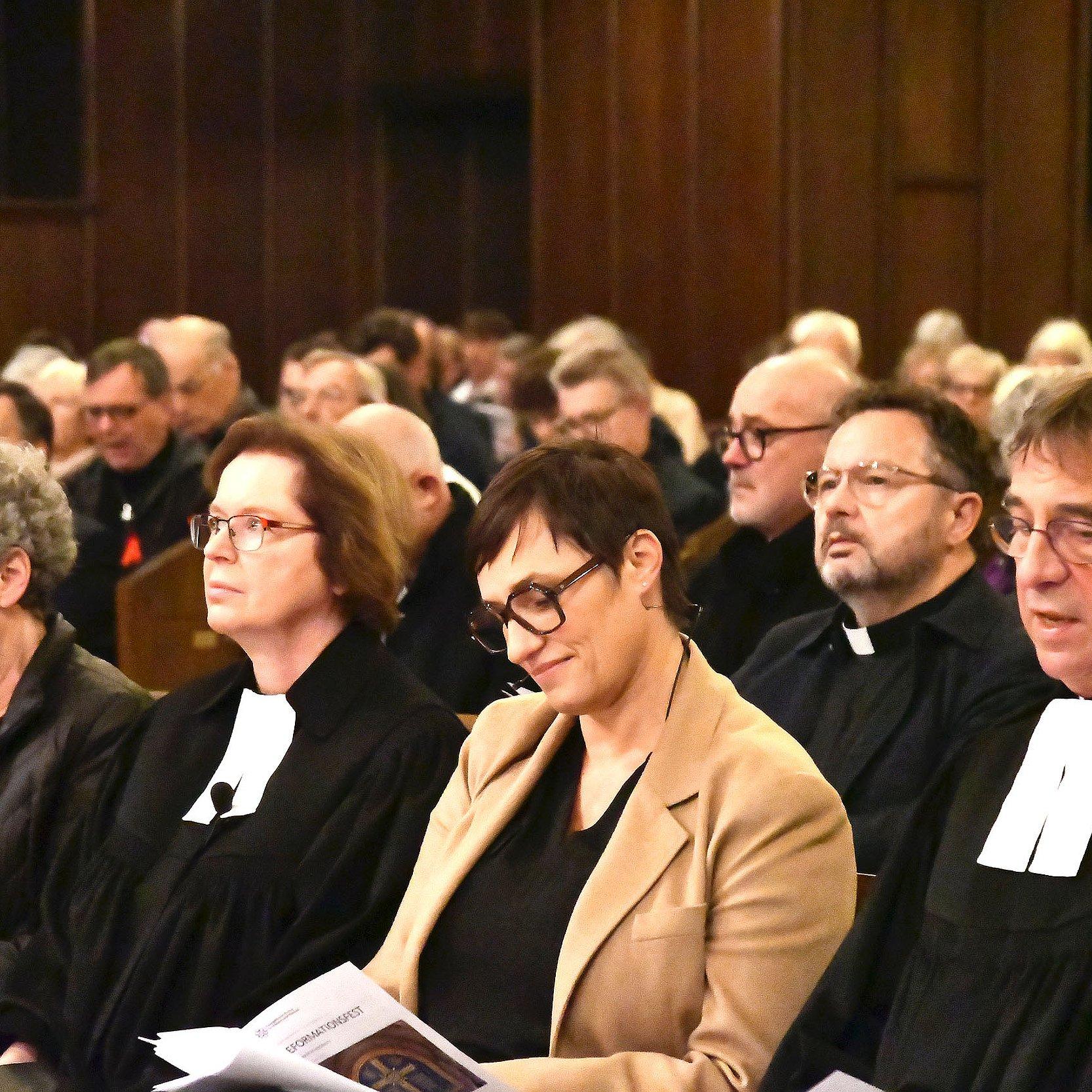 Reformationsgottesdienst Erste Bankreihe im Gottesdienst