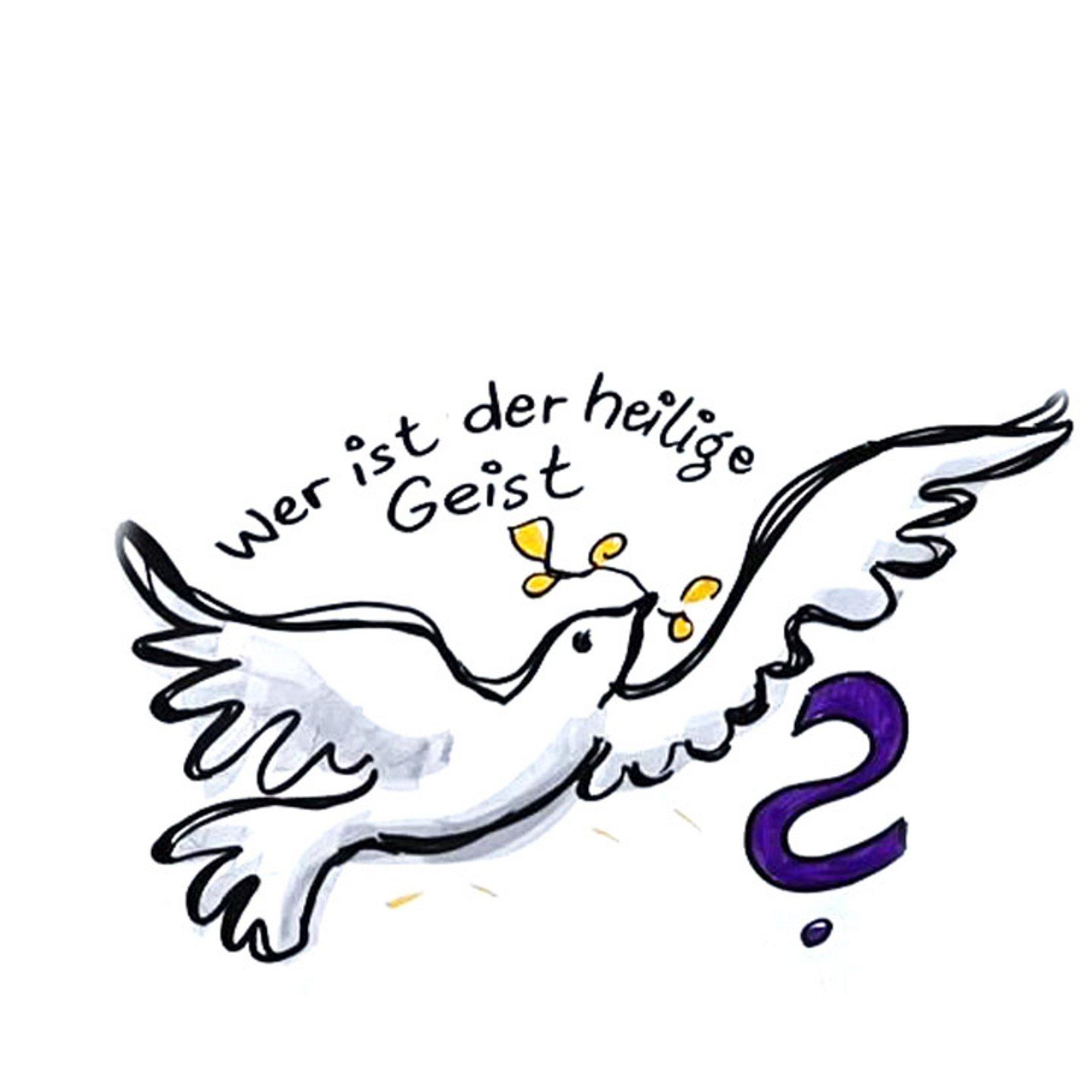 Heiliger Geist Gezeichnete Taube
