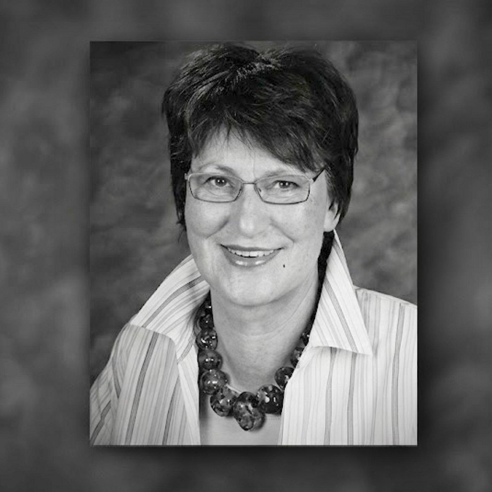 Christel Keller-Wentorf Portrait in schwarz-Weiss