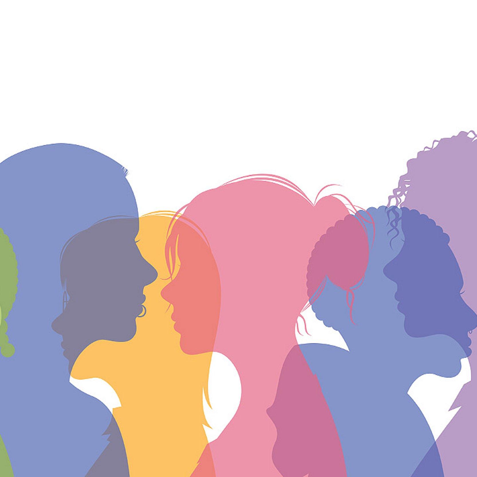 Menschen Silhouetten von Menschen