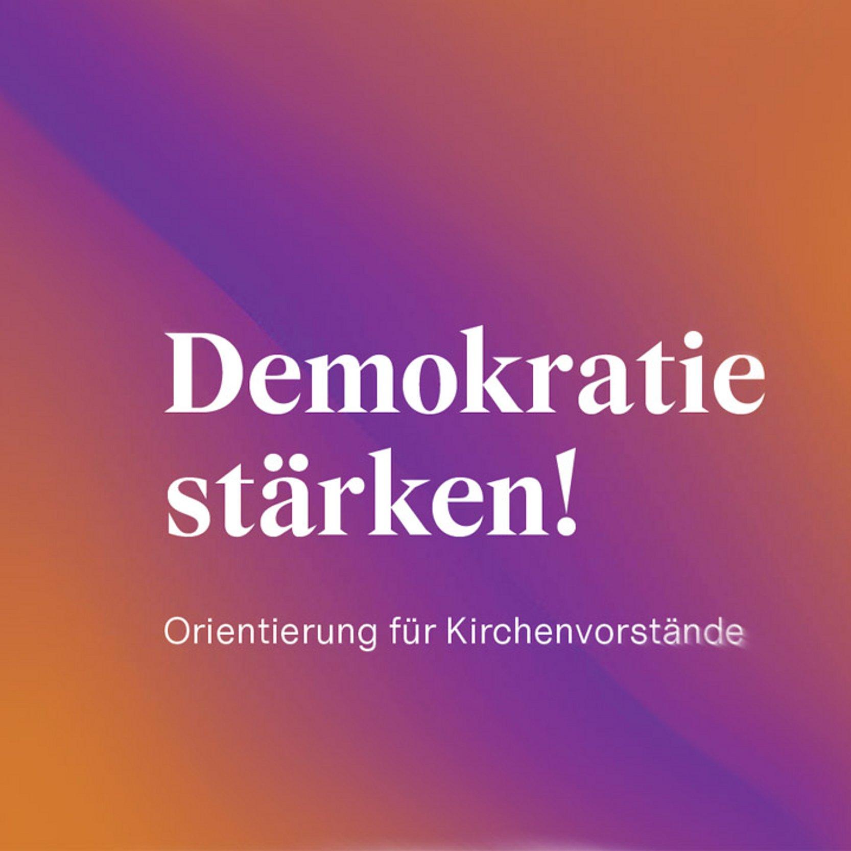 Demokratie stärken Titel der Handreichung
