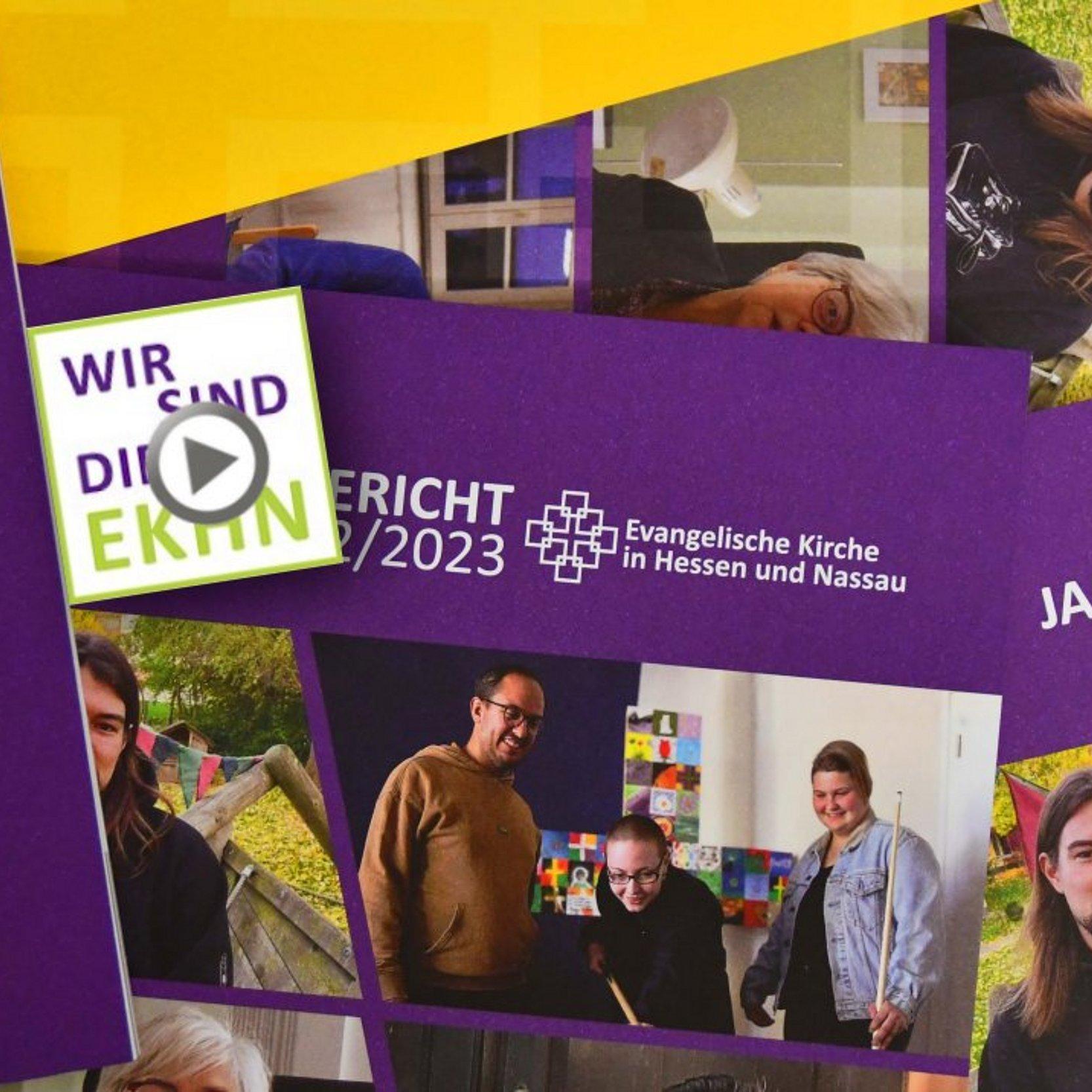 Jahresbericht 2023 und Video Collage aus Fotos aus dem Jahresbericht 2023