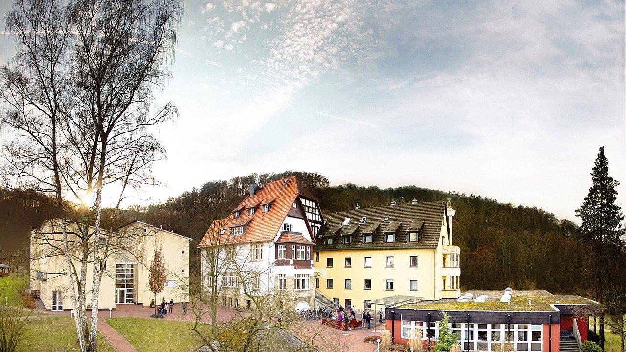 CVJM Hochschule Ansicht des Gebäude-Ensembles