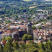 Stadtkirche St. Marien Homberg (Efze) Stadtansicht mit Stadtkirche St. Marien Homberg (Efze)