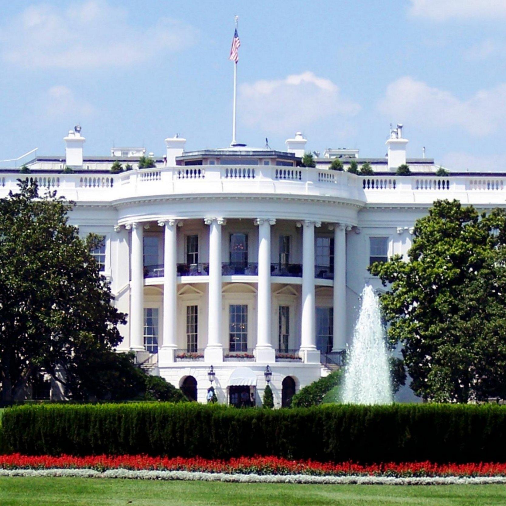 Weißes Haus Außenansicht des Weißen Hauses in Washington