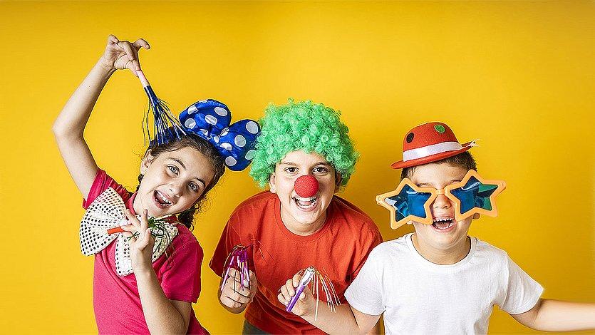 Fastnacht Verkleidete Kinder