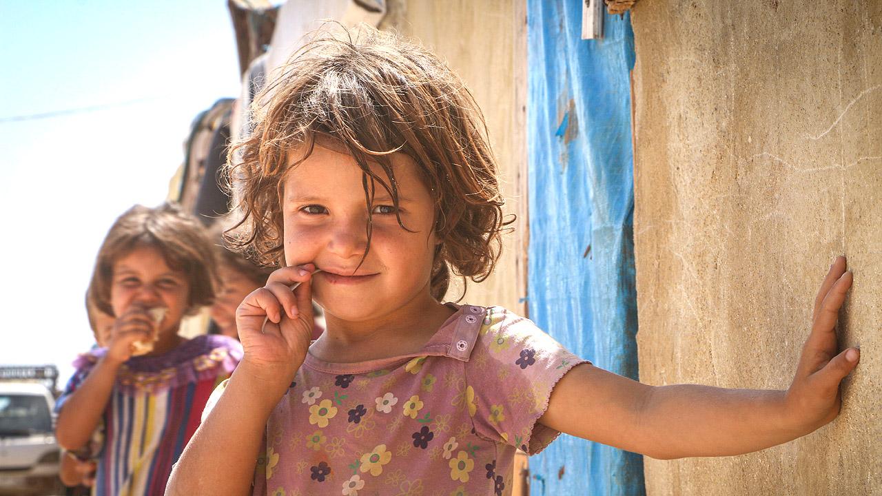 Syrisches Mädchen in Aleppo