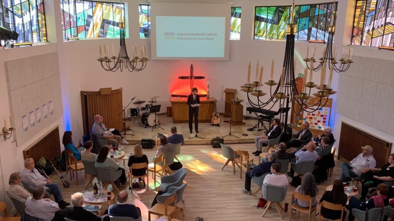 Zukunftswerkstatt Gießen KP Tietz Begrüßung Blick in den Saal