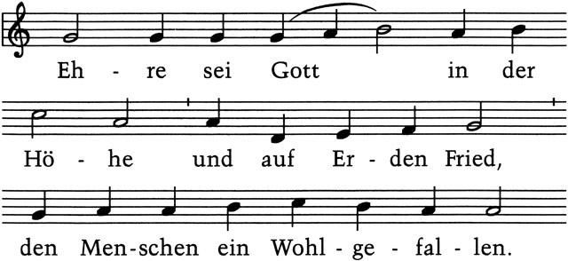 Liturgischer Gesang Ehre seit Gott