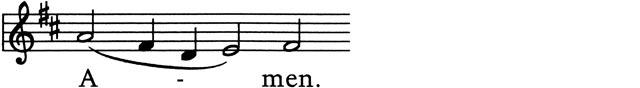 Liturgischer Gesang Amen