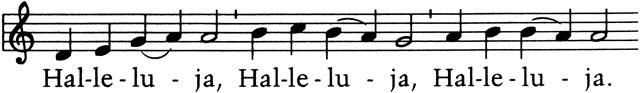 Liturgischer Gesang Halleluja