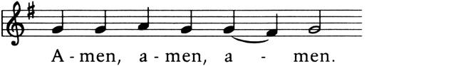 Liturgischer Gesang Amen