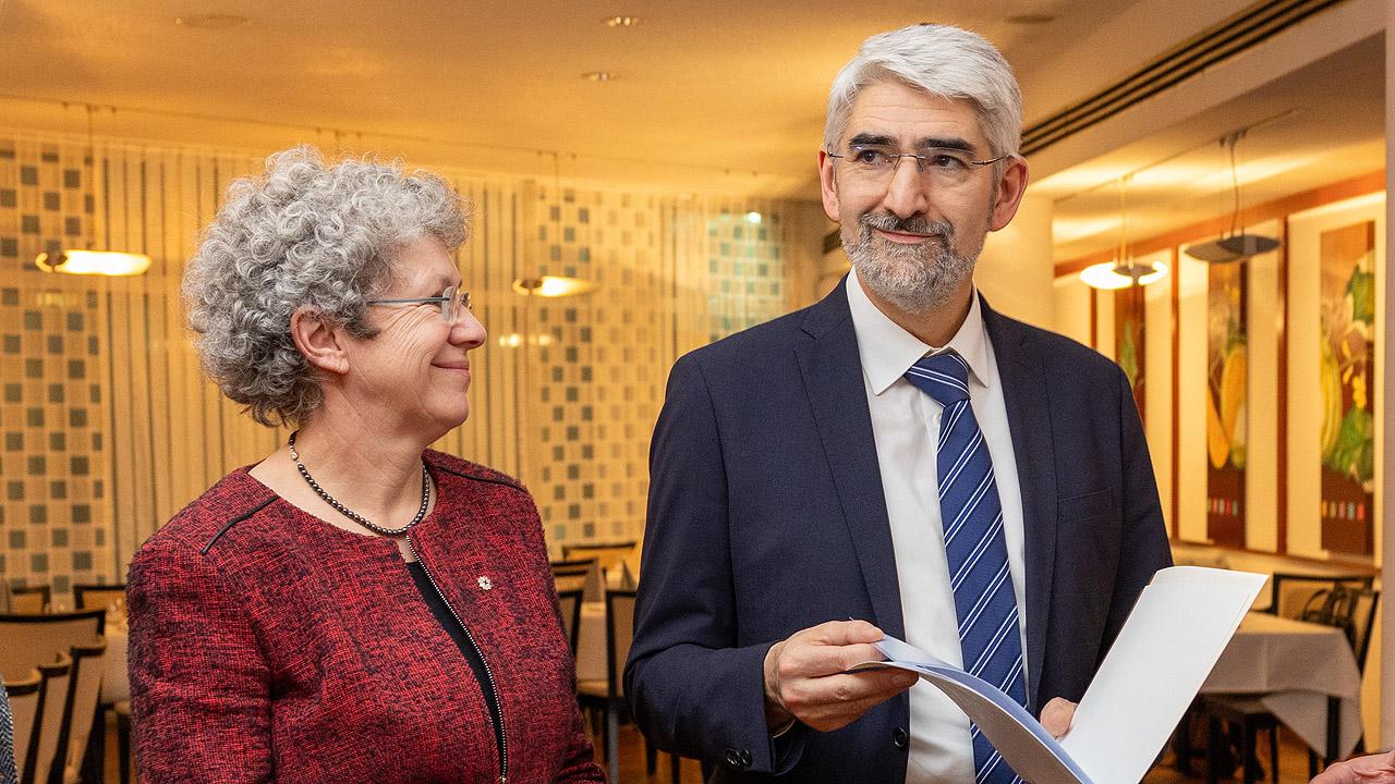 Birgit Pfeiffer und Julian-Chaim Soussan