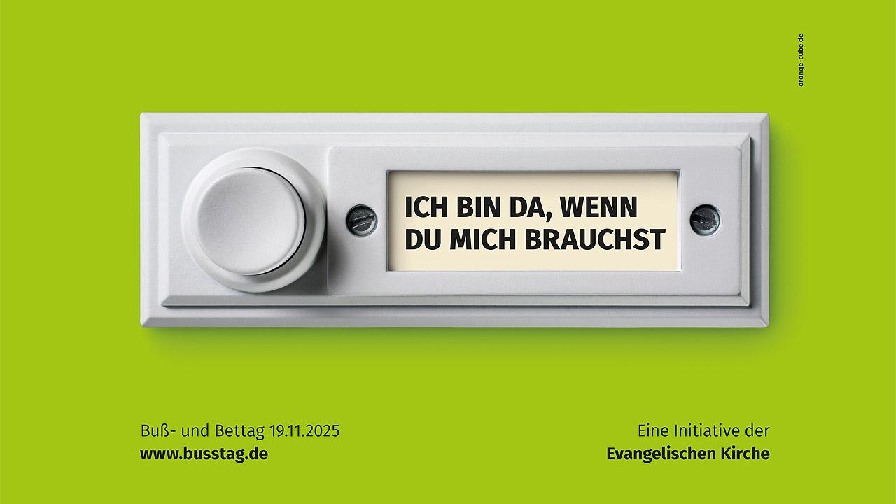 Buß- und Bettag Klingelschild