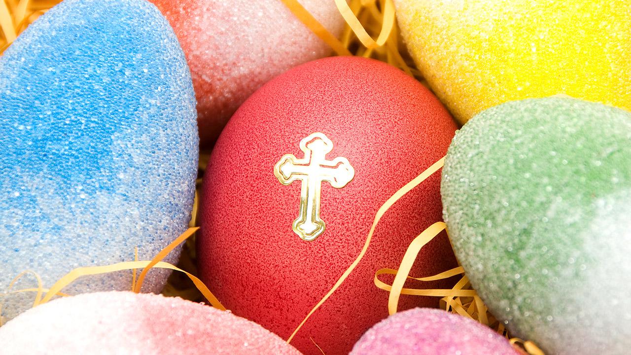 Ostereier mit Kreuz Ostereier mit Kreuz