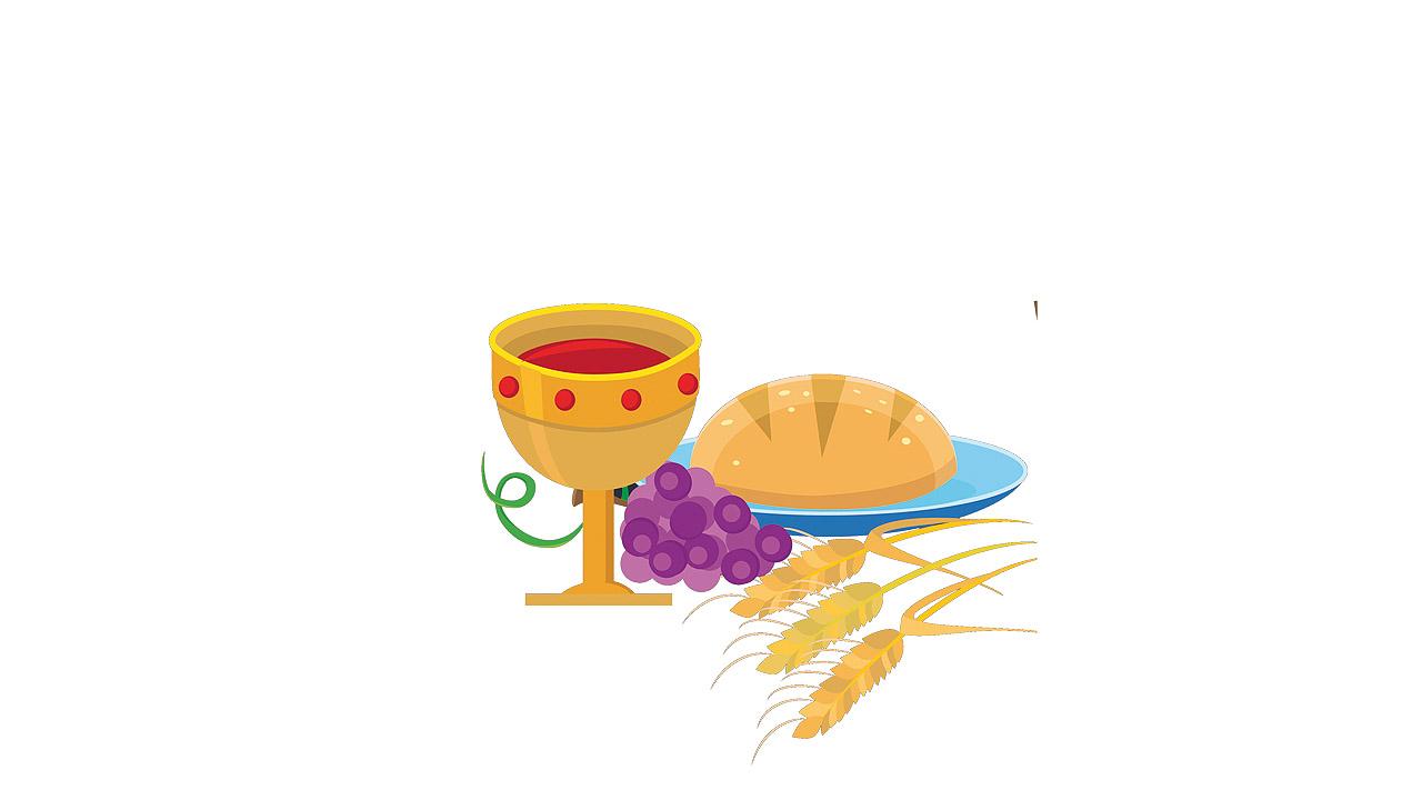 Gründonnerstag Brot und Weinkelch