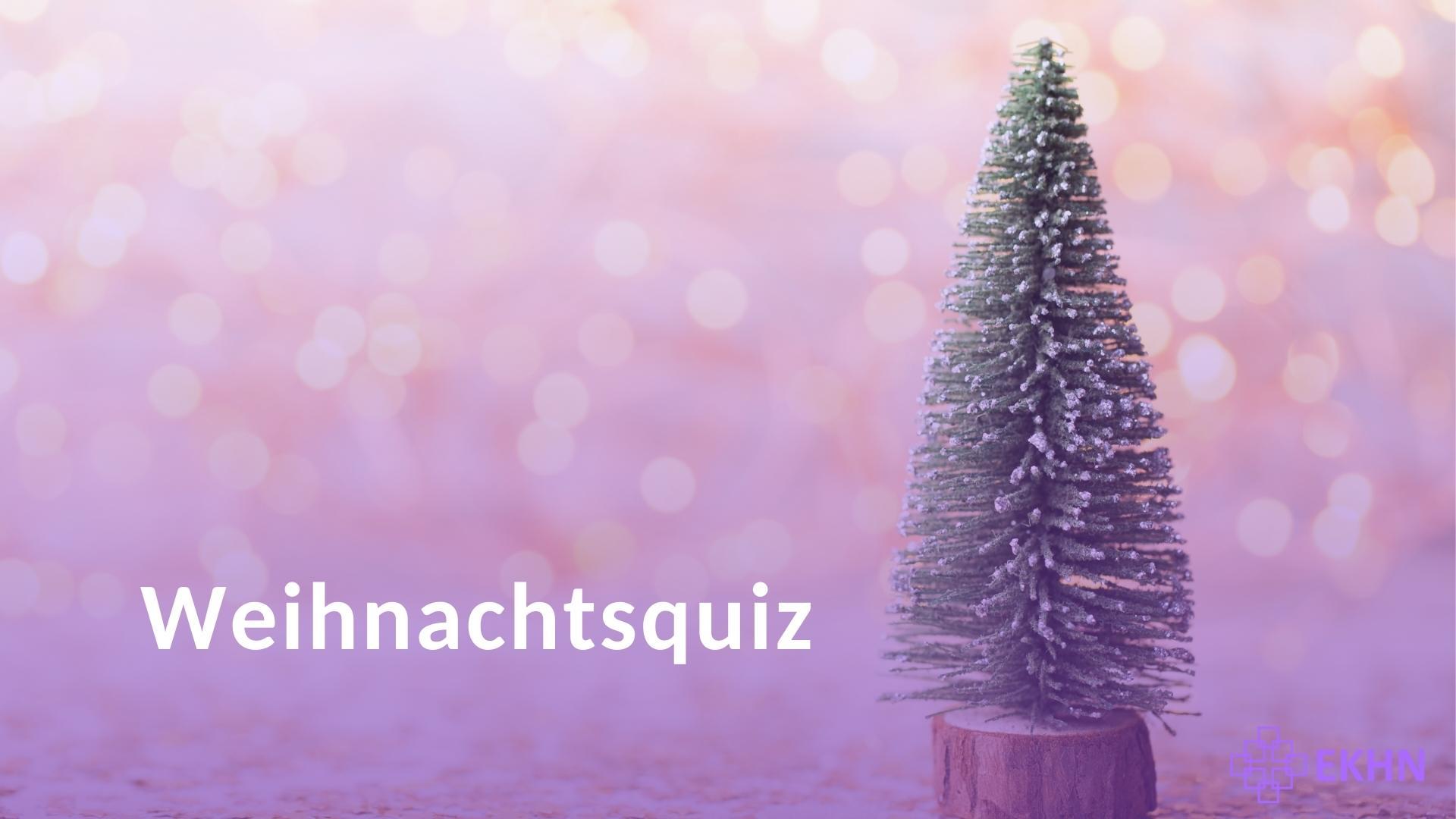 Weihnachtsquiz - Titel Weihnachtsquiz - Titel mit Weihnachtsbaum