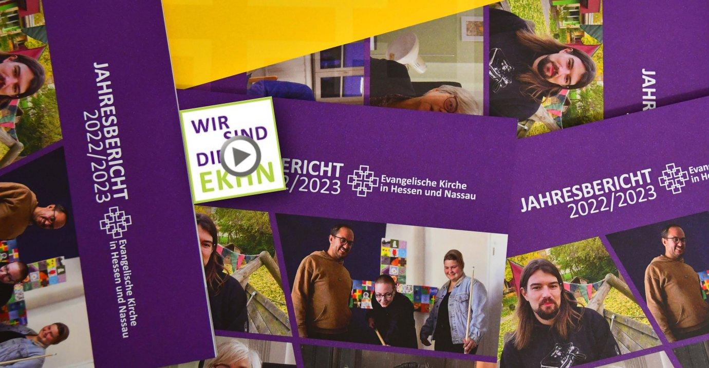 Collage aus Fotos aus dem Jahresbericht 2023