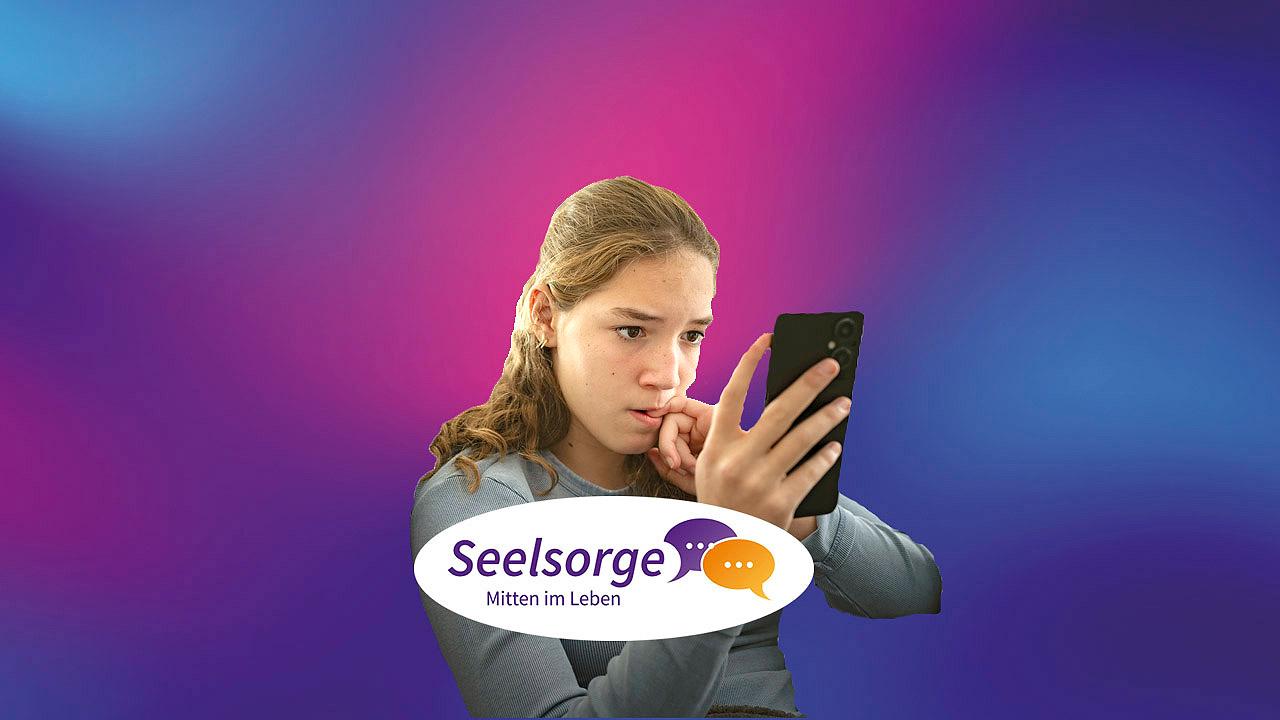 Mädchen mit Smartphone