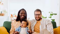 Familie mit Baby
