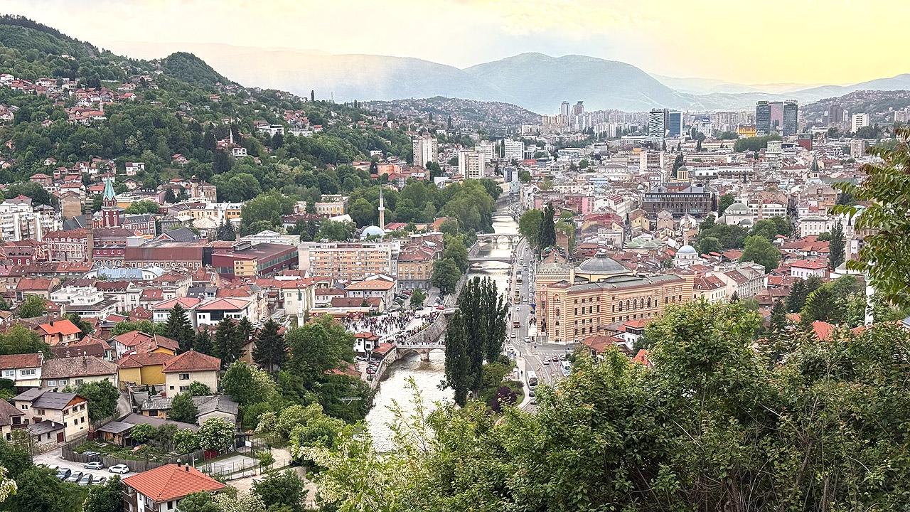 Sarajevo Stadtansicht von Sarajevo