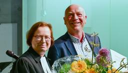 Doppelportrait mit Blumenstrauß