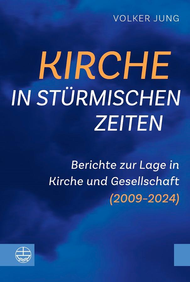 Buchcover "Kirche in stürmischen Zeiten" Cover, nur Text