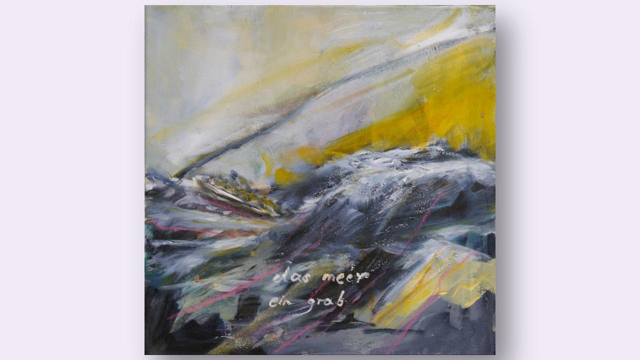 Gemälde: Boot in stürmischer See