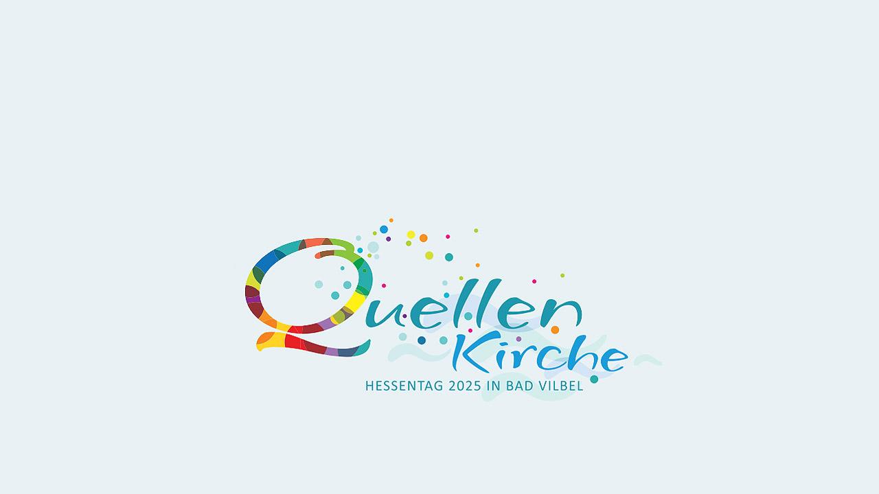 Quellenkirche Bunte Schrift: Quellenkirche